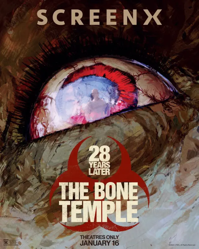 Póster de 28 años después: El templo de los huesos