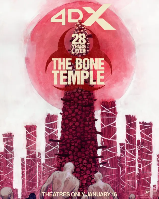 Póster de 28 años después: El templo de los huesos