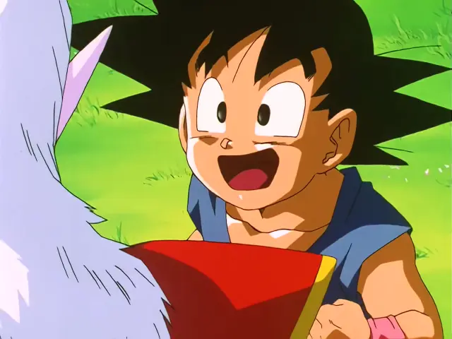 Pan lanza laxantes a los tsufurs para que expulsen los huevos de Baby en el episodio 31 de Dragon Ball GT