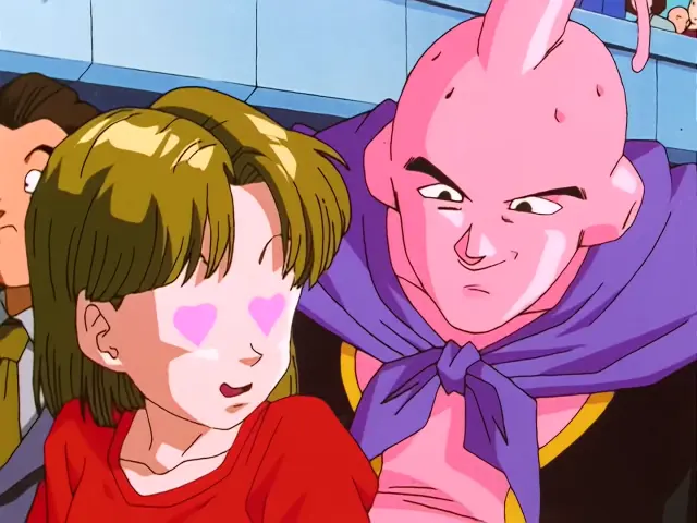 Pan lanza laxantes a los tsufurs para que expulsen los huevos de Baby en el episodio 31 de Dragon Ball GT