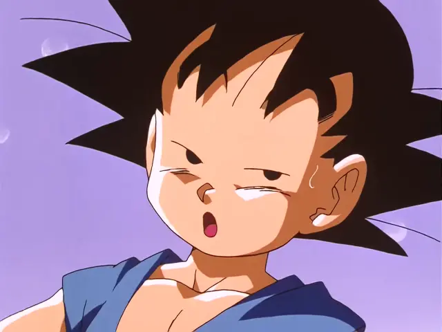 Pan lanza laxantes a los tsufurs para que expulsen los huevos de Baby en el episodio 31 de Dragon Ball GT