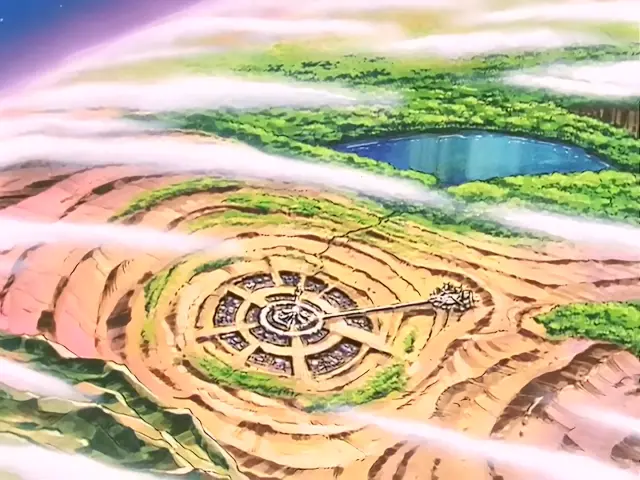 Pan lanza laxantes a los tsufurs para que expulsen los huevos de Baby en el episodio 31 de Dragon Ball GT