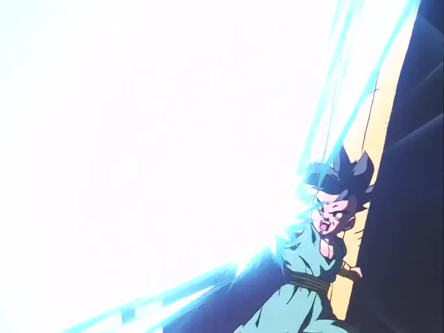 Uub se enfrenta a Baby por primera vez en el episodio 32 de Dragon Ball GT