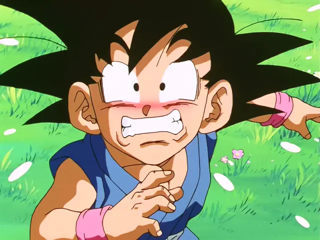 Uub se enfrenta a Baby por primera vez en el episodio 32 de Dragon Ball GT