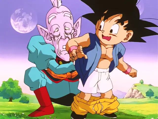 Uub se enfrenta a Baby por primera vez en el episodio 32 de Dragon Ball GT