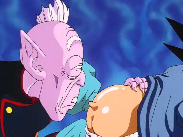 Uub se enfrenta a Baby por primera vez en el episodio 32 de Dragon Ball GT