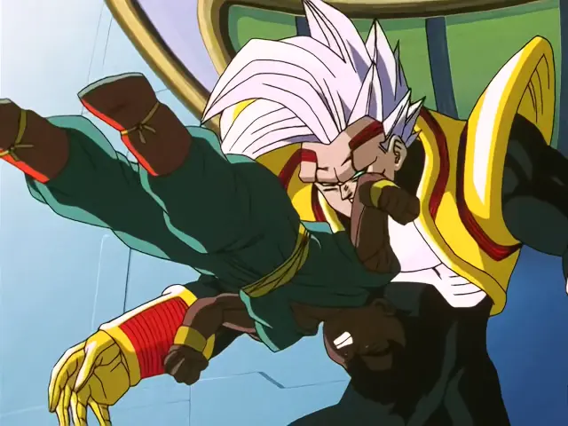 Baby derrota a Uub en el episodio 32 de Dragon Ball GT