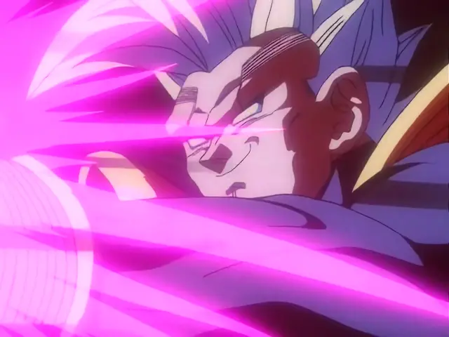 Baby derrota a Uub en el episodio 32 de Dragon Ball GT