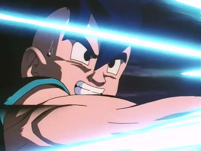 Baby derrota a Uub en el episodio 32 de Dragon Ball GT