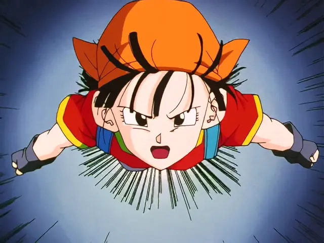 Baby derrota a Uub en el episodio 32 de Dragon Ball GT