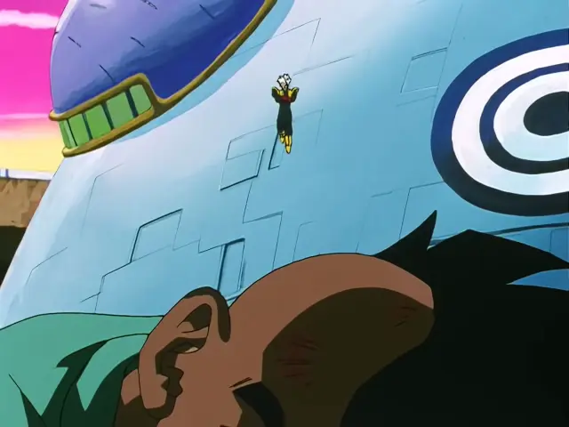 Baby derrota a Uub en el episodio 32 de Dragon Ball GT