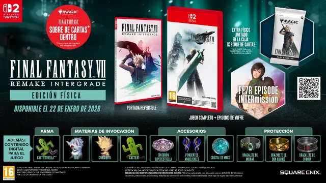 La edición Magic del Final Fantasy VII Remake Intergrade incluye contenido adicional exclusivo.