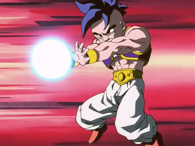 Super Uub contra Vegeta Baby en el episodio 33 de Dragon Ball GT