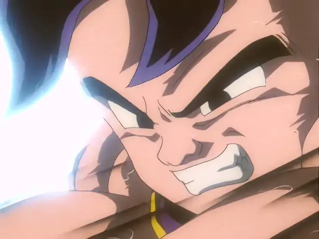 Super Uub contra Vegeta Baby en el episodio 33 de Dragon Ball GT