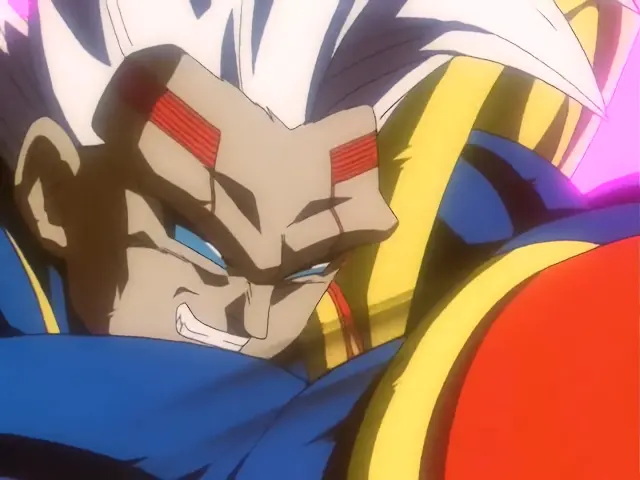 Super Uub contra Vegeta Baby en el episodio 33 de Dragon Ball GT