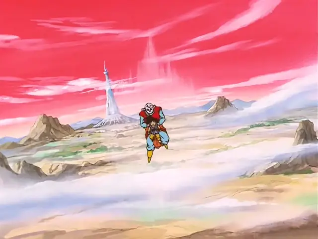 Super Uub contra Vegeta Baby en el episodio 33 de Dragon Ball GT
