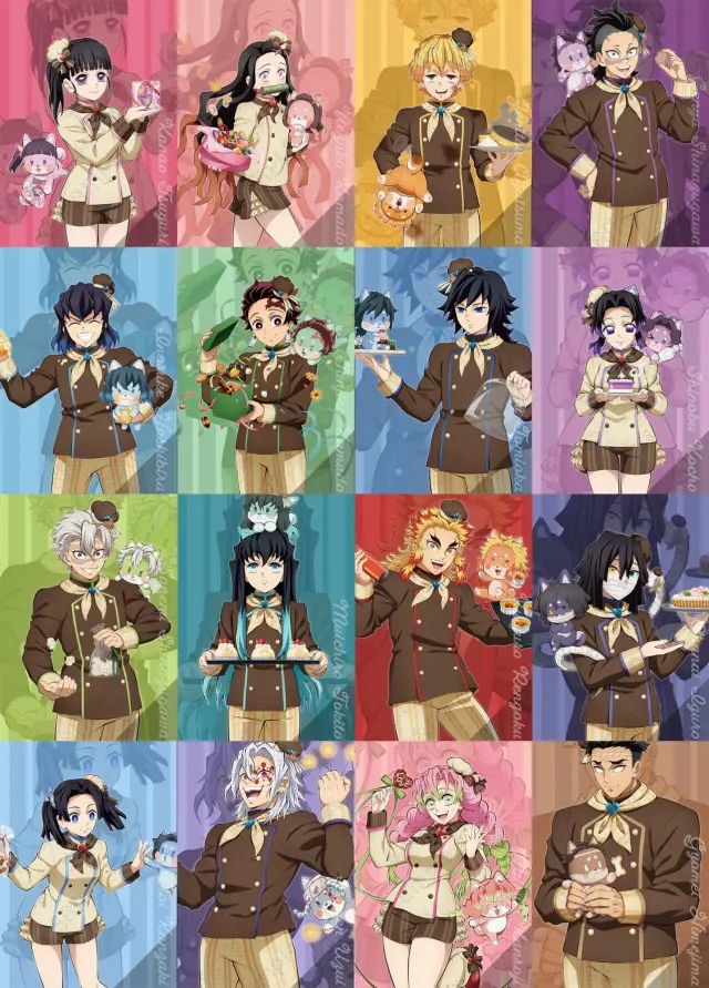 Ilustraciones Kimetsu no Yaiba San Valentín y White Day 2026