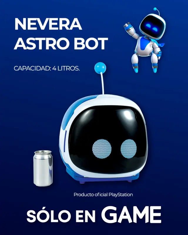 Consigue la nevera oficial de Astro Bot exclusivamente en GAME