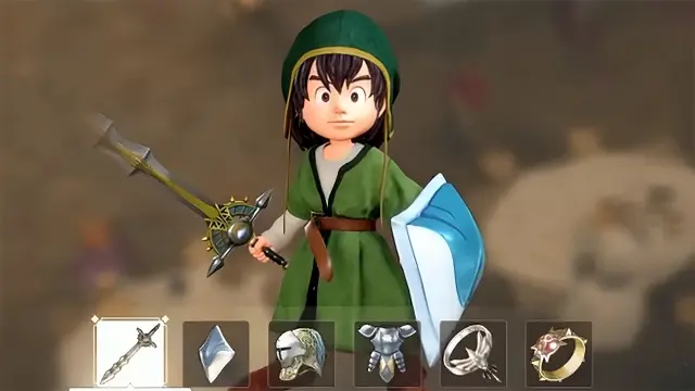 Dragon Quest VII Reimagined - Espada de Limo Metálico