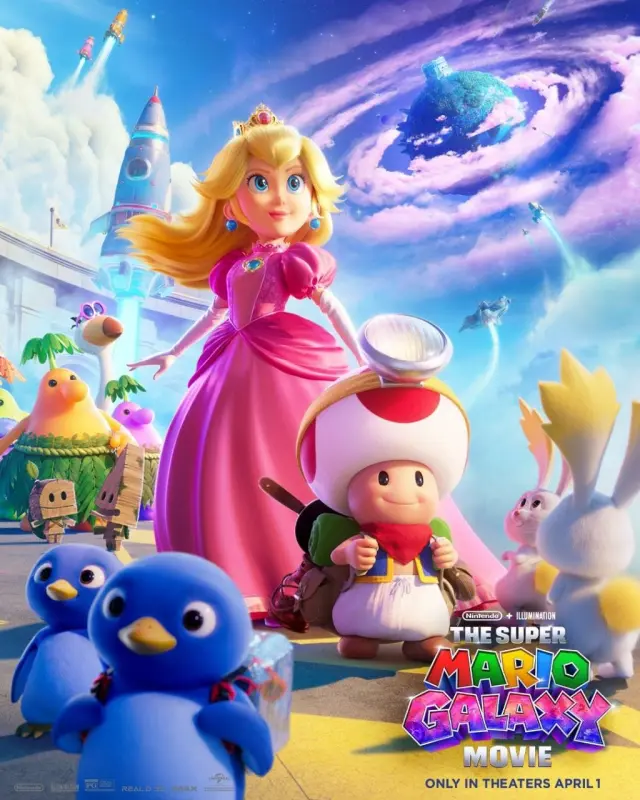 Los 7 nuevos pósteres de la Super Mario Galaxy: La película