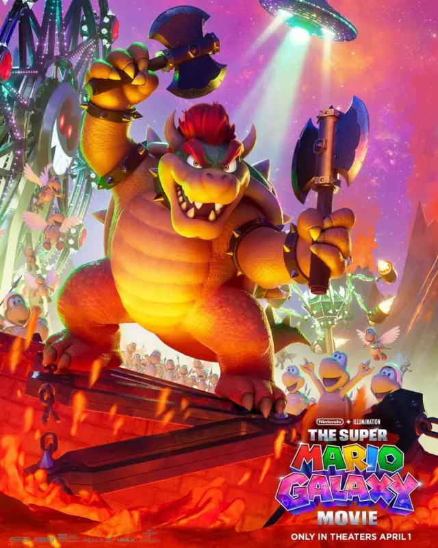 Los 7 nuevos pósteres de la Super Mario Galaxy: La película