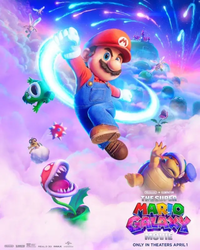 Los 7 nuevos pósteres de la Super Mario Galaxy: La película