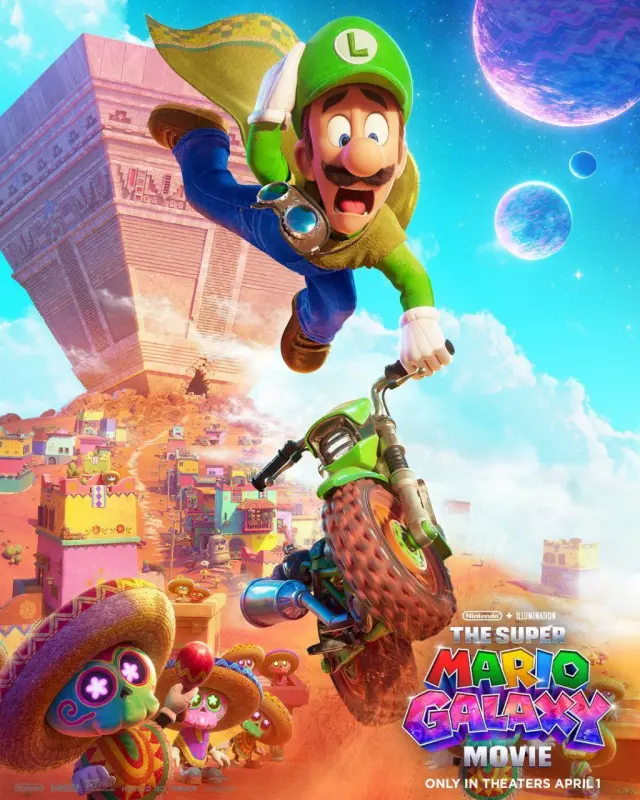 Los 7 nuevos pósteres de la Super Mario Galaxy: La película