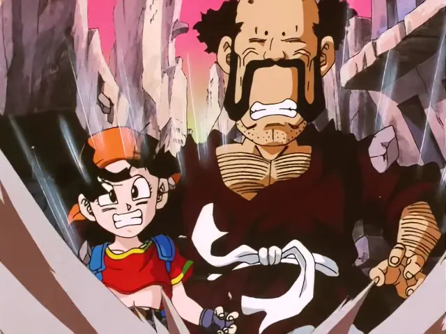 Mr. Satán y Pan en Dragon Ball GT