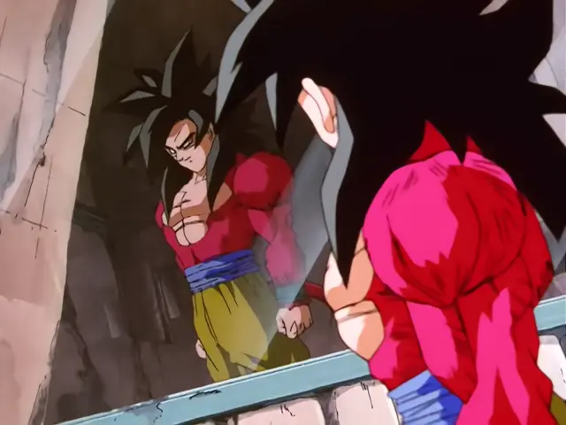 El imponente Super Saiyan 4 del episodio 35 de Dragon Ball GT