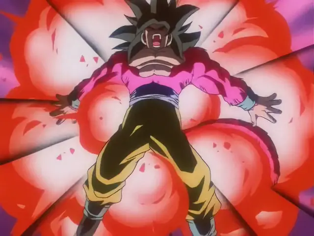 La brutal paliza que le propinó Goku Super Saiyan 4 a Vegeta Baby en Dragon Ball GT