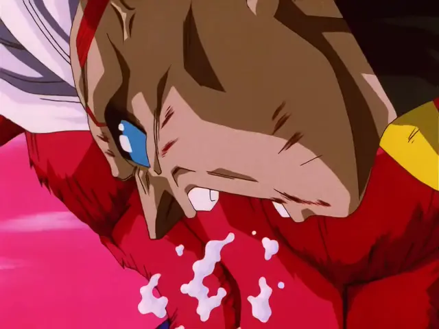 La brutal paliza que le propinó Goku Super Saiyan 4 a Vegeta Baby en Dragon Ball GT