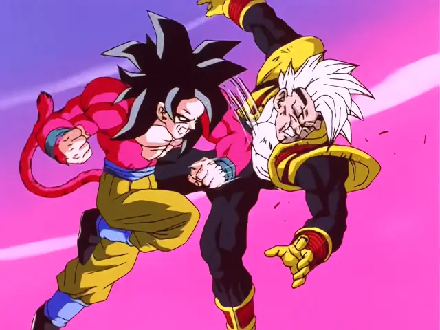 La brutal paliza que le propinó Goku Super Saiyan 4 a Vegeta Baby en Dragon Ball GT
