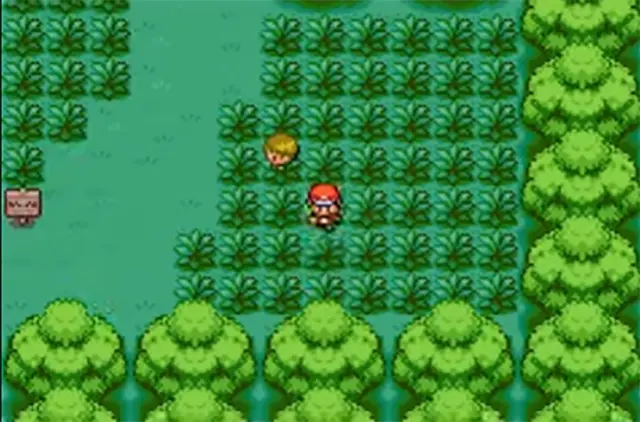 Bosque Verde en Pokémon Rojo Fuego y Verde Hoja