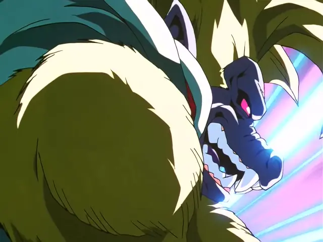 El doble KO de Goku Super Saiyan 4 y Ohzaru Baby en Dragon Ball GT
