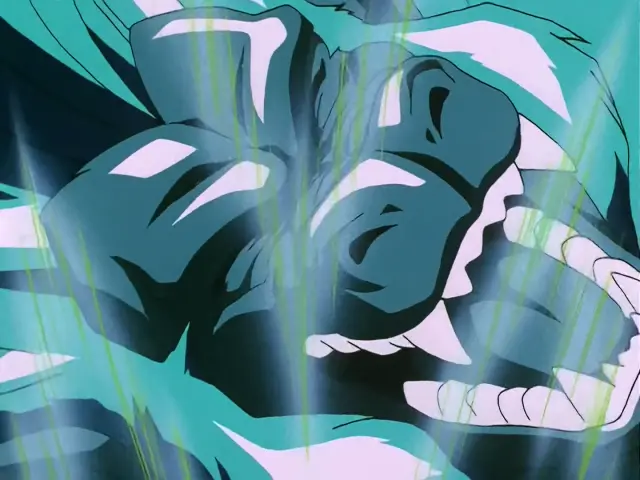 Bulma reanima a Ohzaru Baby con un extra de ondas brut