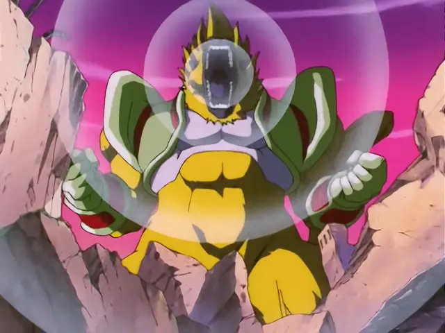 Bulma reanima a Ohzaru Baby con un extra de ondas brut