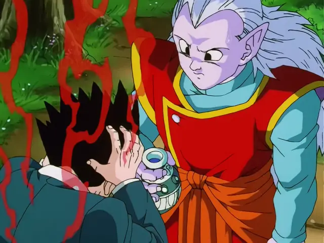 Bulma reanima a Ohzaru Baby con un extra de ondas brut
