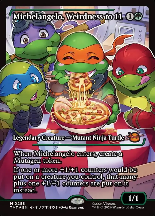 Magic Tortugas Ninja - Michellangelo weirdness to 11