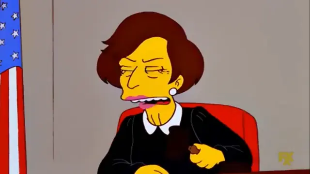 La jueza Constance Harm de Jane Kaczmarek en Los Simpson