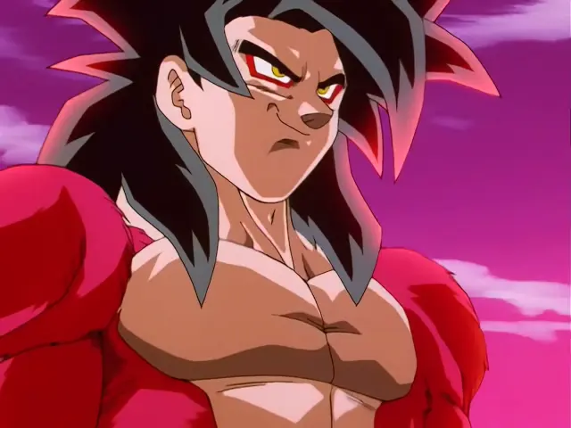 El aura ardiente del Super Saiyan 4 Full Power