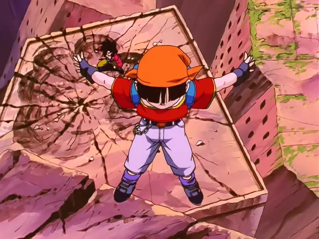 Goku y Pan son salvados por los Guerreros Z de la muerte
