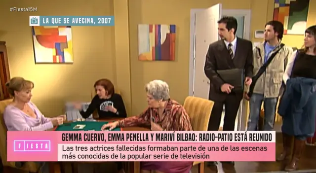 La última escena de Gemma Cuervo, Mariví Bilbao y Emma Penella en La que se avecina.