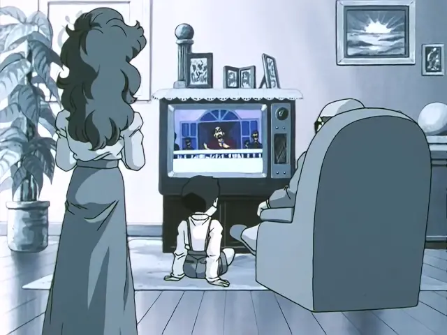 La familia en blanco y negro de Dragon Ball