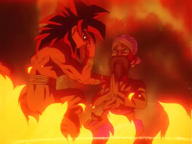 Piccolo salva a Goku de una muerte segura en Dragon Ball GT