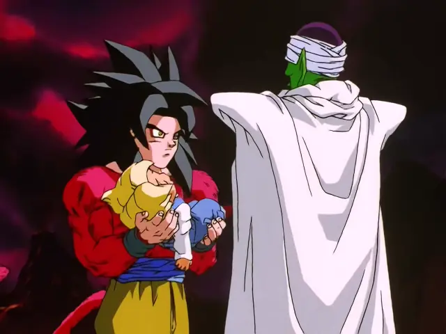Piccolo salva a Goku de una muerte segura en Dragon Ball GT