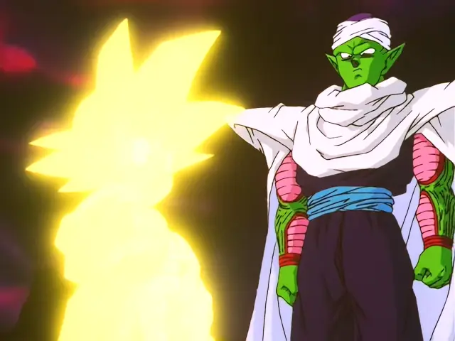 Piccolo salva a Goku de una muerte segura en Dragon Ball GT