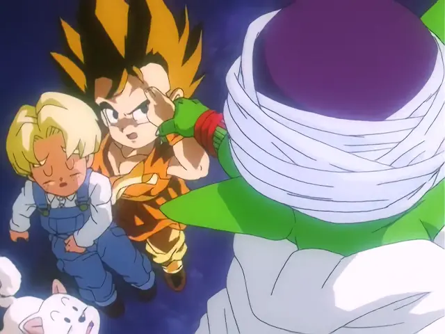 Piccolo salva a Goku de una muerte segura en Dragon Ball GT