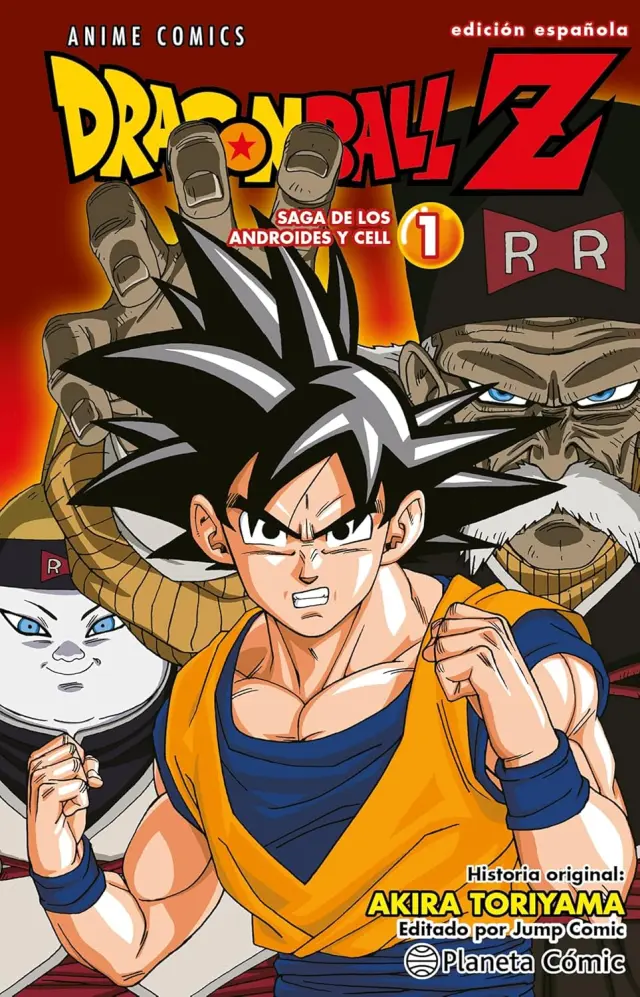 Portada del tomo 1 de los Anime Cómics de Dragon Ball Z de la Saga de los Androides