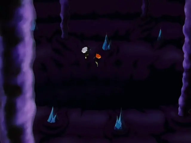 Goku se encuentra con Freezer y Cell en el infierno en Dragon Ball GT