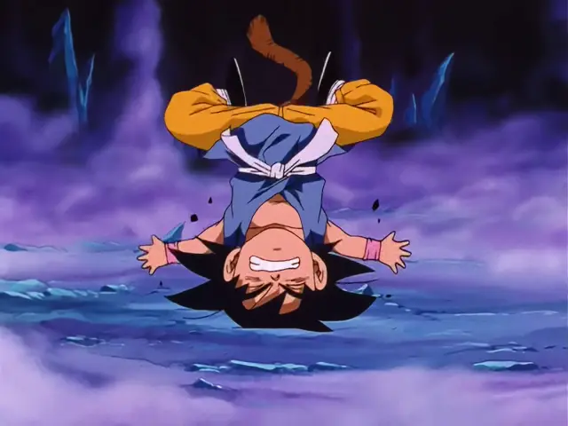 Goku se encuentra con Freezer y Cell en el infierno en Dragon Ball GT